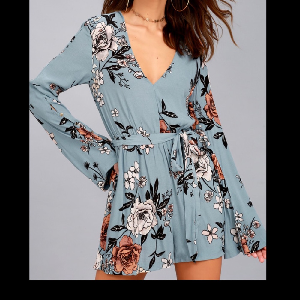 MINKPINK FLORAL ROMPER